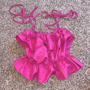 SOLD Fluffy pink top